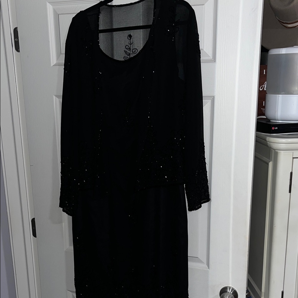 Chic Black Long Sleeve Women's Dress